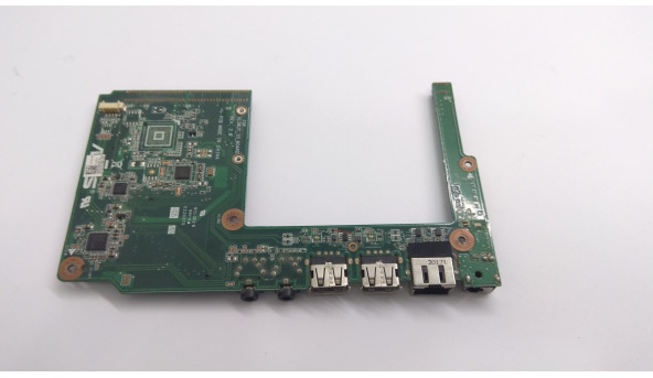 Плата с разъемами USB, Разъем питания (требуется замена (фото)), Card Reader и ETHERNET для ноутбука Asus U35JC б / В.В хорошем состоянии, без повреждений. - 304349