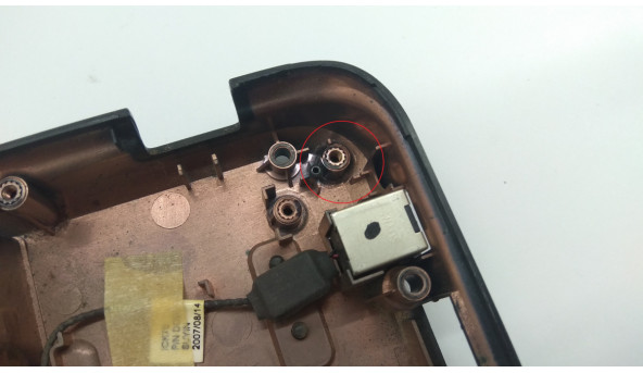 Нижня частина корпуса для ноутбука Acer Aspire 7520, ICY70, 17.0", AP01L000E00, Б/В. Є пошкоджене кріплення (фото). - 304512