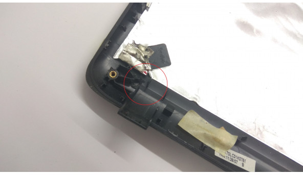 Кришка матриці корпуса для ноутбука Acer Aspire 7520, ICY70, 17.0", AP01L000500, Б/В. Зламане одне кріплення. (фото). Відсутні датчики. - 304516