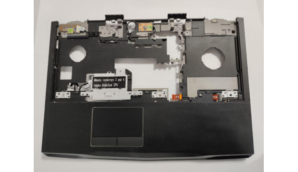 Середня частина корпуса для ноутбука Dell Alienware M17x R3, 17.3", CN-0WMCFH, AP0FJ000200, б/в, В хорошому стані. Продається з кнопкою включення та Card Readerom