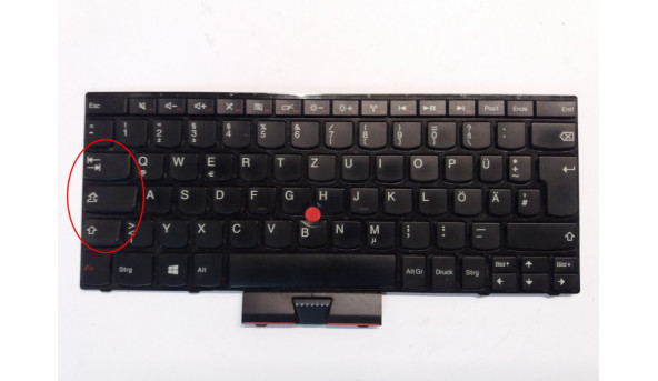 Клавіатура для ноутбука Lenovo ThinkPad E145, 04Y0465, 0C01860, 4160MZ, DT-84D0, Б/В, протестована робоча, пошкоджені кріплення кнопок (фото)
