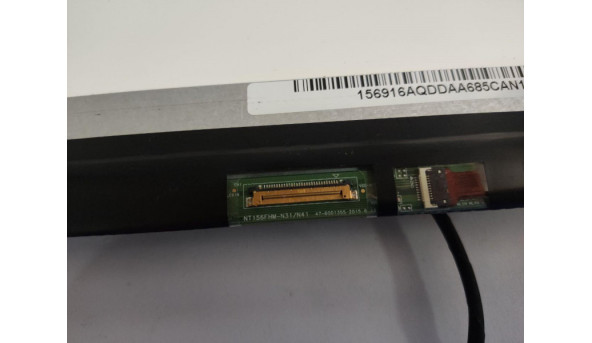 Матриця BOE, NT156FHM-N41, 15.6", LCD, 30 pin, Full HD 1920x1080, Slim, б/в, має незначні подряпини яких при роботі не помітно, та є чорні цятки (фото)