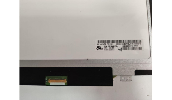 Матриця LG Display, LP140WD2(TP)(D1), 14.0'', LCD, HD 1600x900, 30-pin, Slim, б/в, Є засвіт в куті та маленькі чорні плямки - 305143