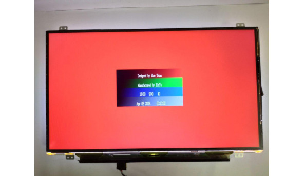 Матриця  LG Display,  LP140WD2(TP)(D1),  14.0'', LCD,  HD 1600x900, 30-pin, Slim, б/в, Є засвіт в куті та маленькі чорні плямки