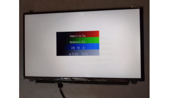 Матриця LG Display, LP156WH3 (TP)(SH), 15.6", 1366х768, 30 pin, Slim, б/в, має два засвіти (ФОТО)