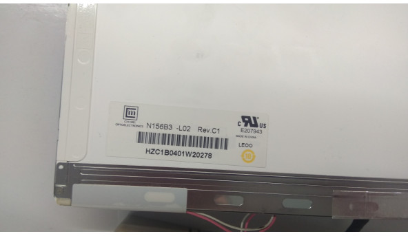 Матриця Chi Mei Optoelectronics N156B3-L02 REV.C1, CCFL 1-Bulb,15.6" 1366x768, Б/В. - 305188