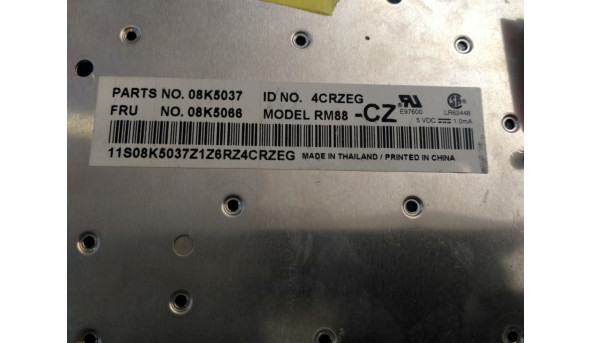 Клавіатура для ноутбука Lenovo ThinkPad R50*, R51*, R52*, T40, T41, T42, T43* , 93P4832, 93P4832, Б/В.В хорошому стані без пошкоджень, робоча клавіатура, лавіші не відповідають дійсності(фото) - 305335