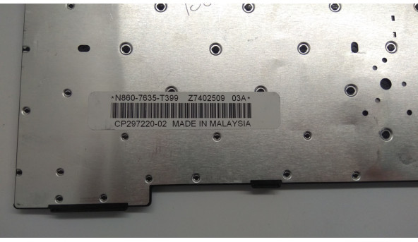 Клавіатура для ноутбука Fujitsu Lifebook S710, E780, T731, N860-7635-T399, CP297220-02, Б/В, в хорошому стані без пошкоджень, робоча клавіатура. - 305349