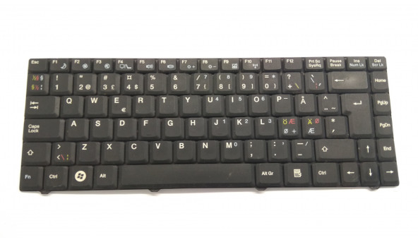 Клавиатура для ноутбука Advent 9115, Б / У, в хорошем состоянии без повреждений.