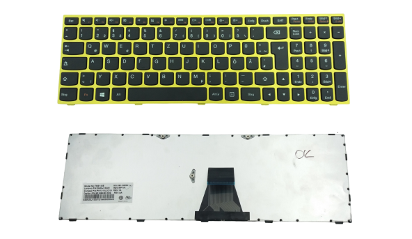 Клавіатура для ноутбука Lenovo G50-30 B50-30 Z50-70 E50-70 300-15 500-15 Flex2-15 PK1315L2C19 Б/В
