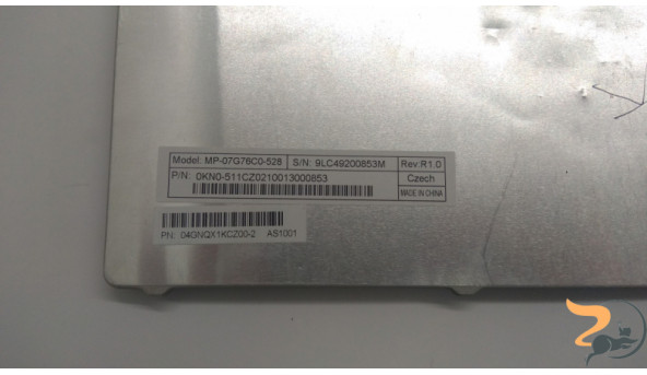 Клавиатура для ноутбука ASUS A52N, F50s, X5AV, Б / У, Есть небольшая деформация (фото).. Клавиатура рабочая, протестирована. - 305489