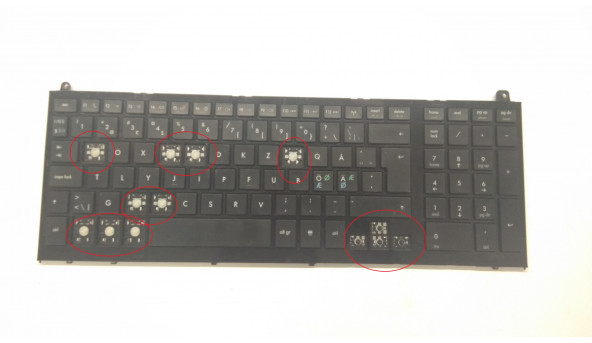 HP ProBook 4520, 4520S, 4525, 4525S, 4720, 4720S, 598691-DH1, 90. 4GL07. S0R, NSK-HN1SW, NSK-HN0SW, Б / У. Тестируемая, рабочая, отсутствуют клавиши (фото) - 305493
