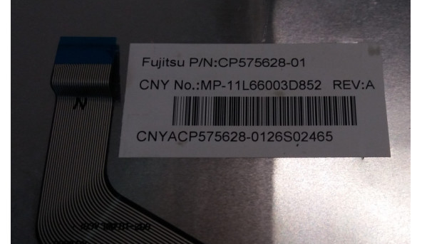 Клавіатура для ноутбука Fujitsu-Siemens LifeBook A532, AH532, CP575628-01, MP-11L66003D852, Б/В, Протестована, робоча клавіатура, на кнопках виплавлена кирилиця (фото) - 305507