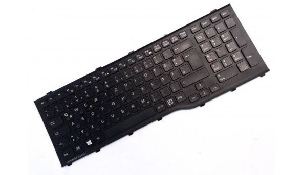 Клавіатура для ноутбука Fujitsu-Siemens LifeBook A532, AH532, CP575628-01, MP-11L66003D852, Б/В, Протестована, робоча клавіатура, на кнопках виплавлена кирилиця (фото)