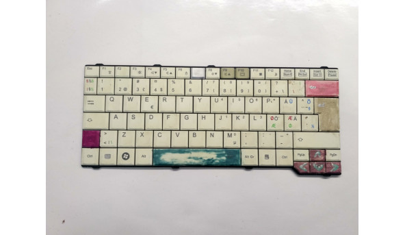 Клавиатура для ноутбука Fujitsu Amilo LI3710, P5710, PA3515, PA3515, PA3553, PI3525, PI3540, PI3650, SA3650, SI3655, б / у, окрашенные клавиши (фото)