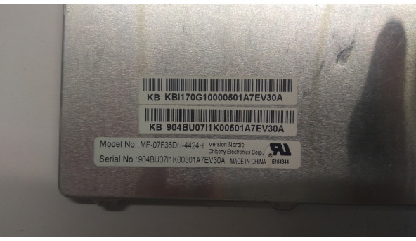 Клавіатура для ноутбука Packard Bell TJ71, TJ75, MS2288, MP-07F36DN, Б/В, В хорошому стані без пошкоджень. - 305559