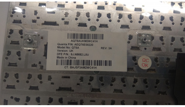 Клавіатура для ноутбука HP Pavilion dv5-1000 SILVER, dv5-1102el, dv5 1111ea, 488590-031, Б/В, В хорошому стані без пошкоджень. - 305566