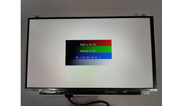 Матриця LG Display, LP156WH3 (TL)(S3), 15.6'', LCD, HD 1366x768, 40-pin, Slim, б/в. Має незначних два засвіти, ледь помітні на всіх кольорах - 305624