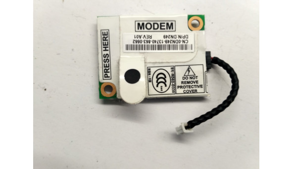 Modem board, знятий з ноутбука Dell Latitude D830, DN249, Б/В, в хорошому стані, без пошкоджень. - 305656