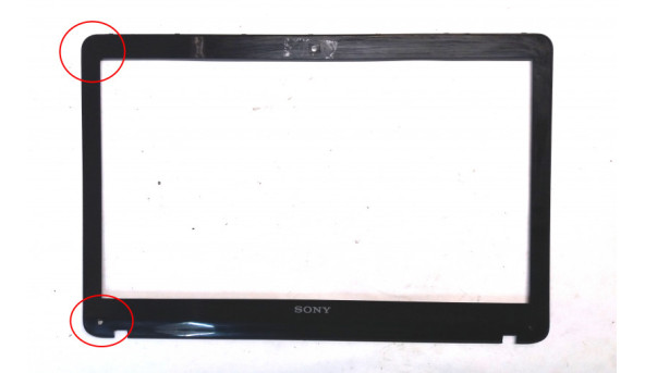 Рамка матриці корпуса для ноутбука Sony Vaio SVF152, 4HHK9BHN000, Б/В, пошкоджено одне кріплення, трішина зліва зверху ,