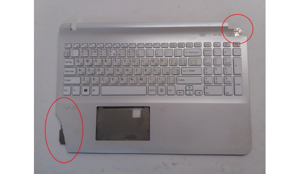 Середня частина корпуса для ноутбука Sony Vaio SVF152, 3PHK9PHN040, 149239831, Б/В, пошкодження по копусу, клавіатура робоча.
