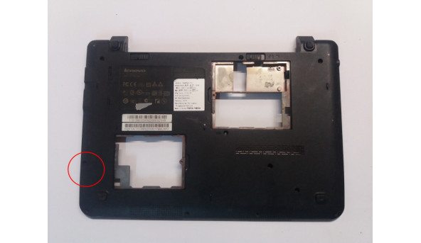 Нижня частина корпуса для ноутбука Lenovo IdeaPad S12, 12.1", 60.4CI02.005, Б/В. Має тришину справа знизу (фото)