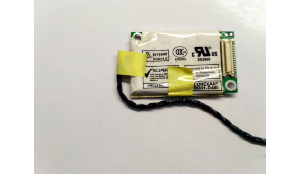 Modem board, знятий з ноутбука Asus A6000, RD01-D480, Б/В, в хорошому стані, без пошкоджень