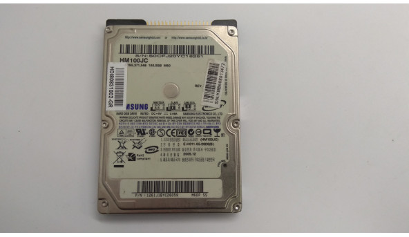 Жорсткий диск HDD Samsung 100GB, 2.5", IDE, протестований, гарантія, Б/В
