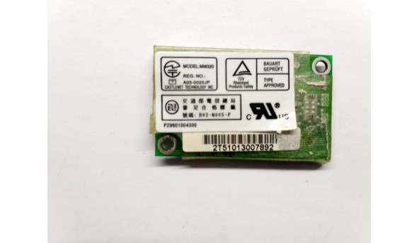 Modem board, снят с ноутбука Fujitsu Amilo Pro V2020, 76-063200-02, Б / У, в хорошем состоянии, без повреждений. - 305812