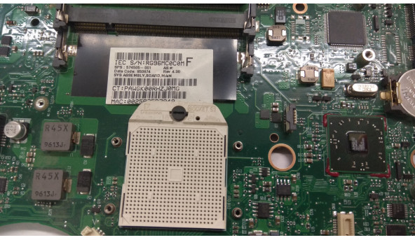 Материнська плата для ноутбука   HP ProBook 4415s, 4415s,  574505-001, Б/В. Стартує,  не виводить зображення, слідів пошкоджень та залиття не має.