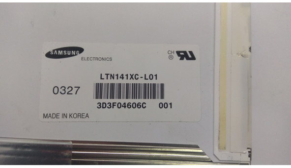 Матрица Samsung, LTN141XC-L01, CCFL 1-Bulb, LVDS, 14 1 ", XGA 1024x600, Б / У.