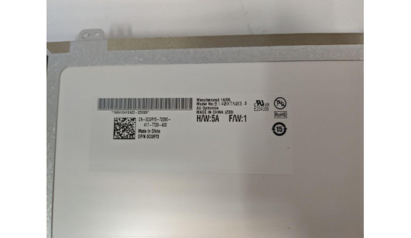 Матрица AU Optronics B116XTN01. 0, LED, 11. 6 ", WXGA 1366x768 HD, НОВАЯ матрица, еще с пленкой. - 305850