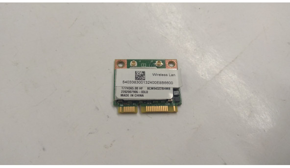 Адаптер wi-fi, снят с ноутбука Dell Latitude D830, DA102889, BCM943228HMB, Б / У. В хорошем состоянии, без повреждений. - 305978