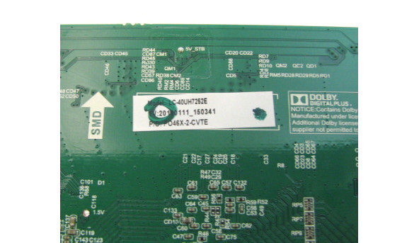 Материнська плата для телевізора Sharp 40AJ2E LC-40UH7252E Б/В - 305988