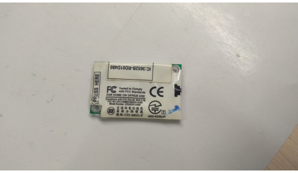 Modem Board, знятий з ноутбука Acer Aspire 7720z, E93908, Б/В. В хорошому стані, без пошкоджень.
