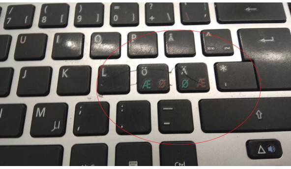 Клавіатура для ноутбука Acer Aspire v5-551, ms2361, m5-581, v5-531, Б/В, В хорошому стані, є подряпини (фото). Клавіатура робоча, протестована. - 306116