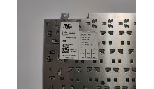 Клавиатура для ноутбука Dell Latitude E4300, E4310, Б / У, Клавитура была залитой. Клавиатура рабочая, протестирована. - 306134
