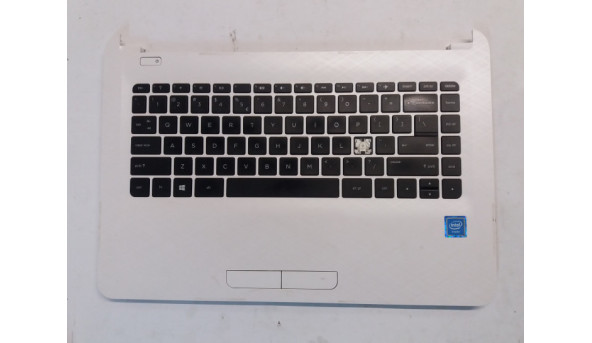 Середня частина корпуса для ноутбука HP 14-AC, 14-AF, 1510B1782604, 813911-B31, Б/В. клавіатура робоча, всі кріплення цілі, подряпини, потертості.