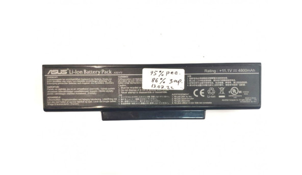 Батарея для ноутбука ASUS A32-F3 LI-ION 10.8V-11.1V 4400MAH 25% зносу Б/У - 306242