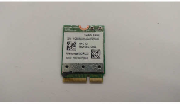 Адаптер WI-FI знятий з ноутбука Acer Aspire V3-331, QCNFA222, Б/В, в хорошому стані, без пошкодження.