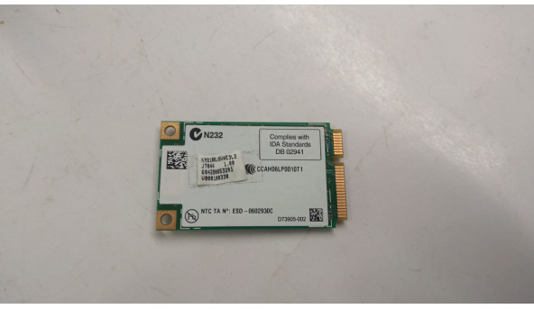 Modem Board, знятий з ноутбука Dell Latitude D620, D73905-002, Б/В. В хорошому стані, без пошкоджень. - 306296