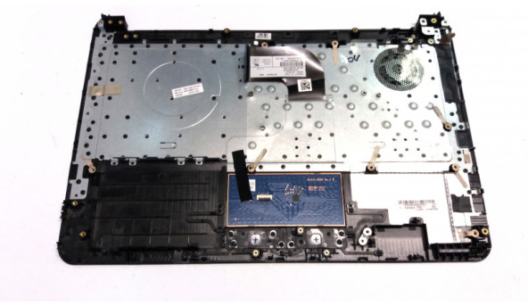 Середня частина корпуса для ноутбука HP 14-AC, 14-AF, AP1EM000A00, HPM14N9, 807169-041, 14.0", Б/В. Клавіатура протестована, робоча. Кріплення всі цілі. Без пошкоджень. - 306312