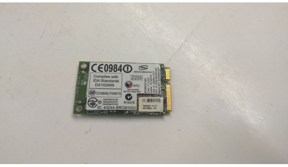 Адаптер wi-fi, снят с ноутбука Dell Vostro 1400, 1520, 1521, 1420, T60H967. 14 Б / У. В хорошем состоянии, без повреждений. - 306450