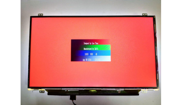 Матриця  LG Display,  LP140WD2(TP)(D1),  14.0'', LCD,  HD 1600x900, 30-pin, Slim, б/в, Є маленькі подряпинки та засвіт (фото), відсутня стрічка (фото)