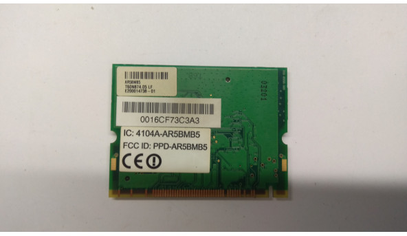 Modem Board, знятий з ноутбука Acer Aspire 3680, 3100, 3651, TravelMate 2480 ,T60N874.05 LF, Б/В. В хорошому стані, без пошкоджень.