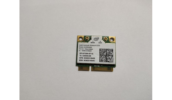 Адаптер WiFi знятий з ноутбука Asus U57A, N56V, 670290-001, 2230BNHMW, 05DVH7, Б/У. В хорошому стані.