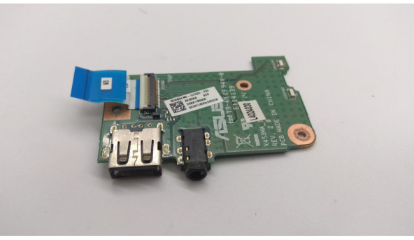 Плата з роз'ємами USB та Audio, для ноутбука  Asus F453M, 60NB04W0-I01020, Б/В. В хорошому стані,без пошкоджень.