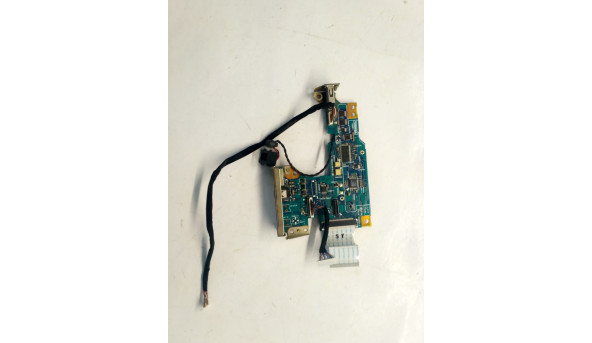 Плата з роз'ємами живлення, USB, для ноутбука TOSHIBA Qosmio F10-101, C04X9ABN, Б/В.В хорошому стані. без пошкоджень - 306901