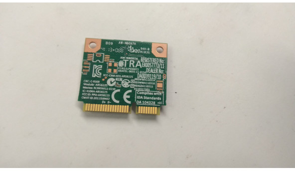 Адаптер wi-fi, знятий з ноутбука Asus N76VJ, AW-NB097H, Б/В. В хорошому стані, без пошкоджень - 306908