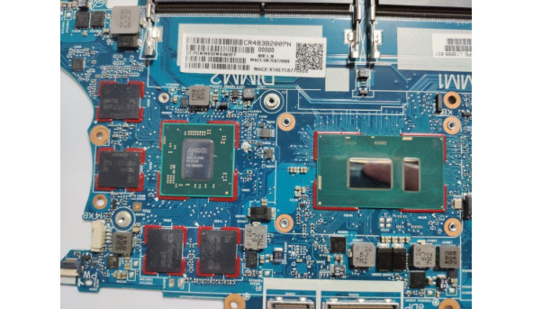 Материнська плата для ноутбука HP ZBook 14u G5, 14.0", 6050A2945601, L13688-601, б/в.  Має впаяний процесор Intel Core i7-8550U, SR3LC
